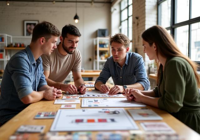 Kreatives Team bei einer Besprechung